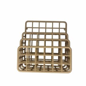 Vintage Yaffa 1980s Tan Plastic Grid Wall Desk Organizer